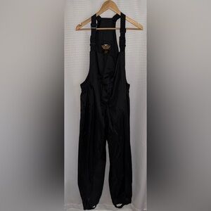 Harley-Davidson Motorcycle Black Riding‎ Rain Suit Bib Overalls Pants Women's S